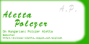 aletta polczer business card